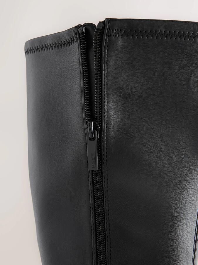 Next Dames Forever Comfort kniehoge soklaarzen Zwart - Foto 2