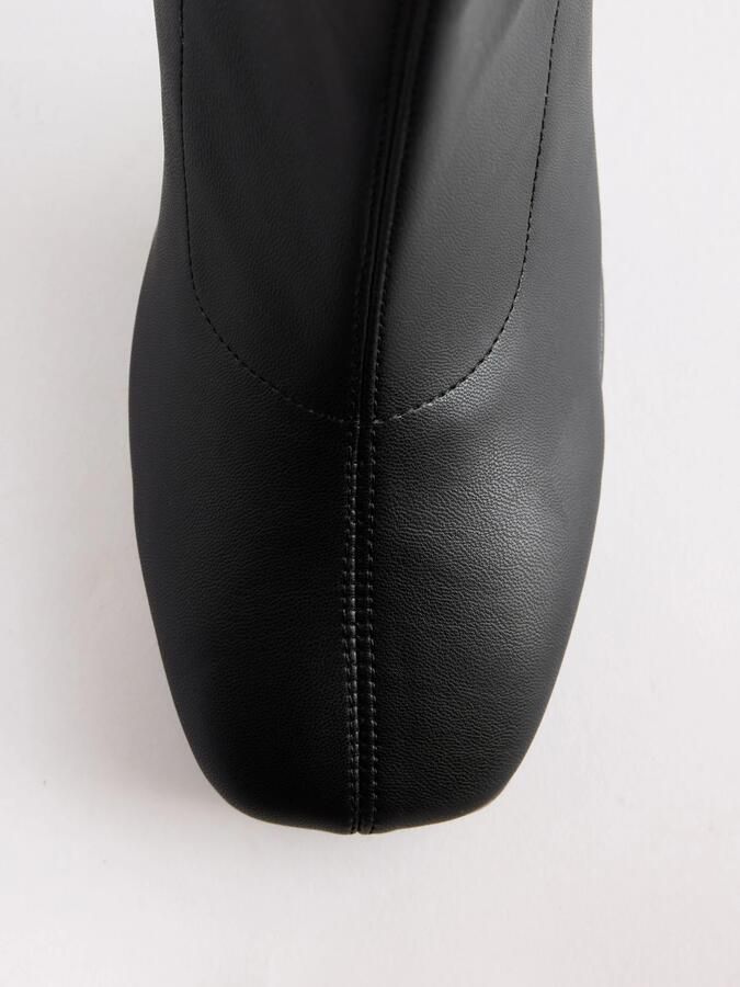 Next Dames Forever Comfort kniehoge soklaarzen Zwart - Foto 4