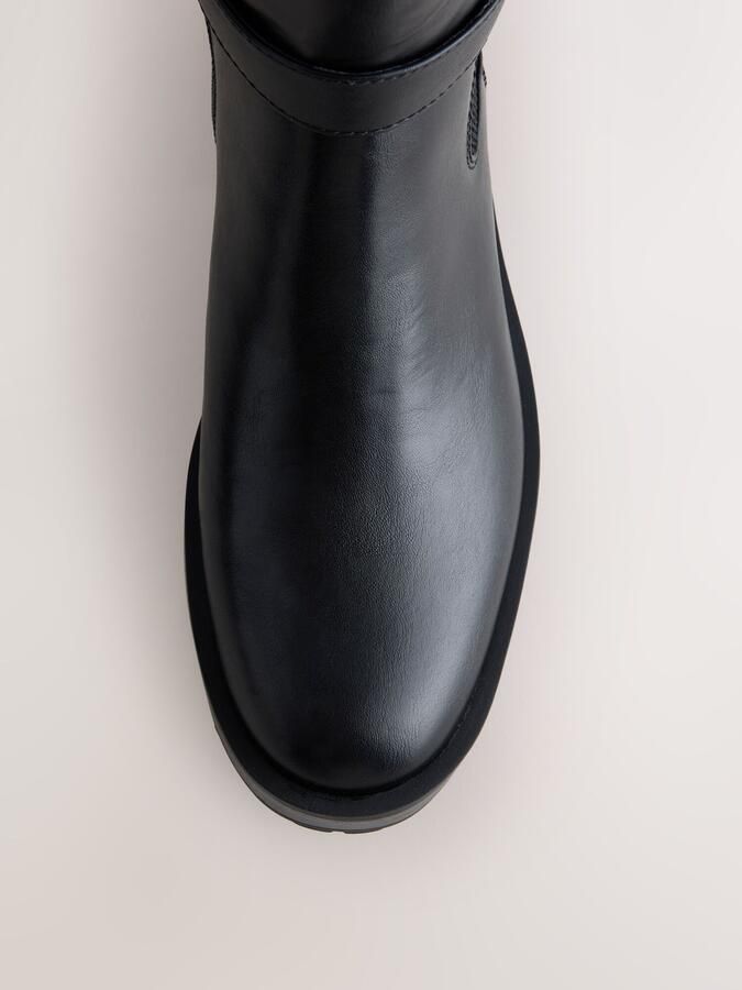 Next Dames Forever Comfort casual knielaarzen met gesp Zwart - Foto 4