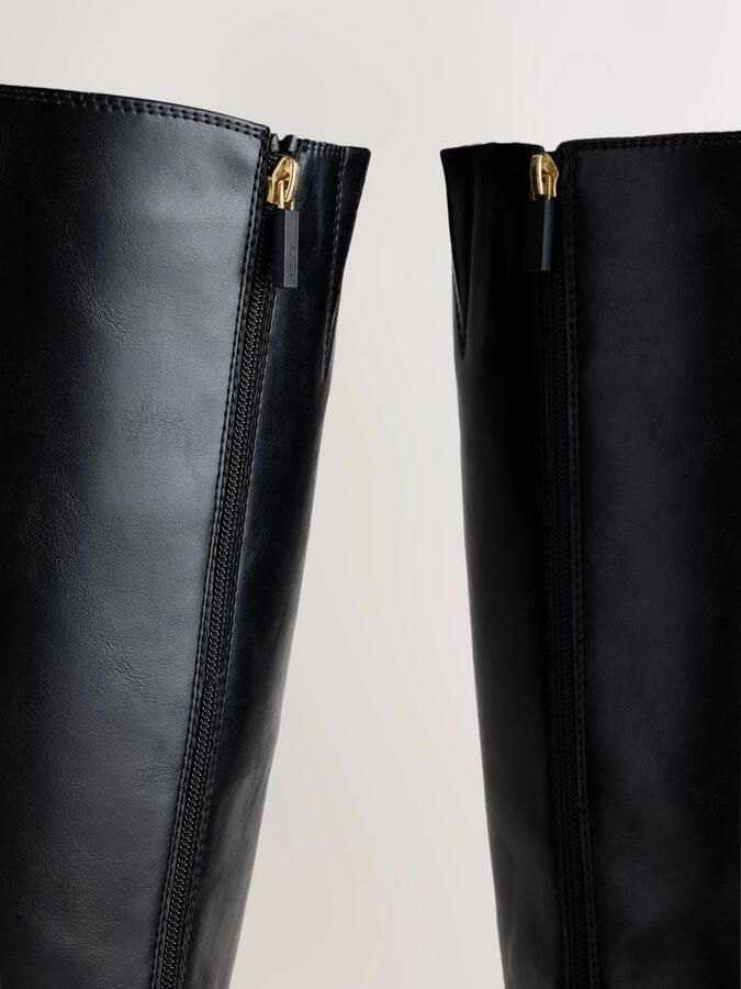 Next Dames Forever Comfort casual knielaarzen met gesp Zwart - Foto 6
