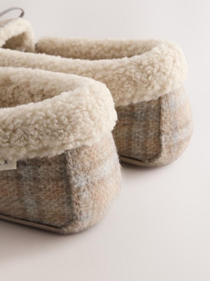 Next Dames Geruite moccasinloafers Grijs - Foto 5