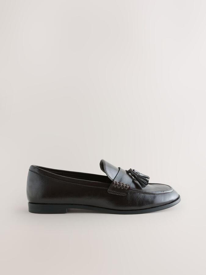 Next Dames Forever Comfort loafers met kwastjes Bruin