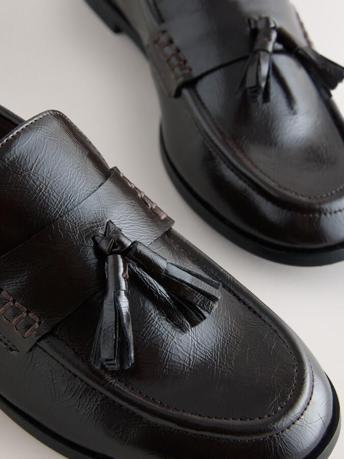 Next Dames Forever Comfort loafers met kwastjes Bruin - Foto 3