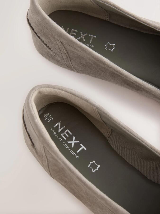 Next Dames Forever Comfort suède loafers met franjes Groen - Foto 6