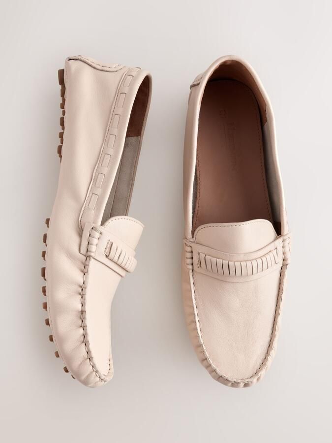 Next Dames N. Premium moccassins met stiksels Wit - Foto 4