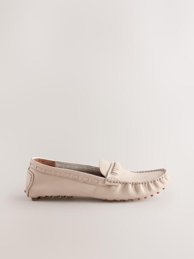 Next Dames N. Premium moccassins met stiksels Wit - Foto 5
