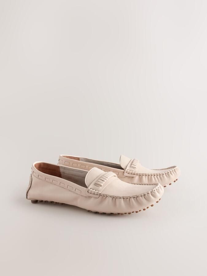 Next Dames N. Premium moccassins met stiksels Wit - Foto 6