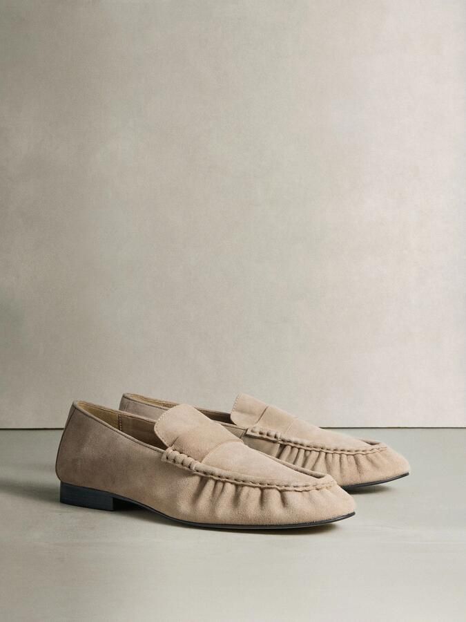 Next Dames N. Premium loafers met ronde neus en franjes Bruin - Foto 3