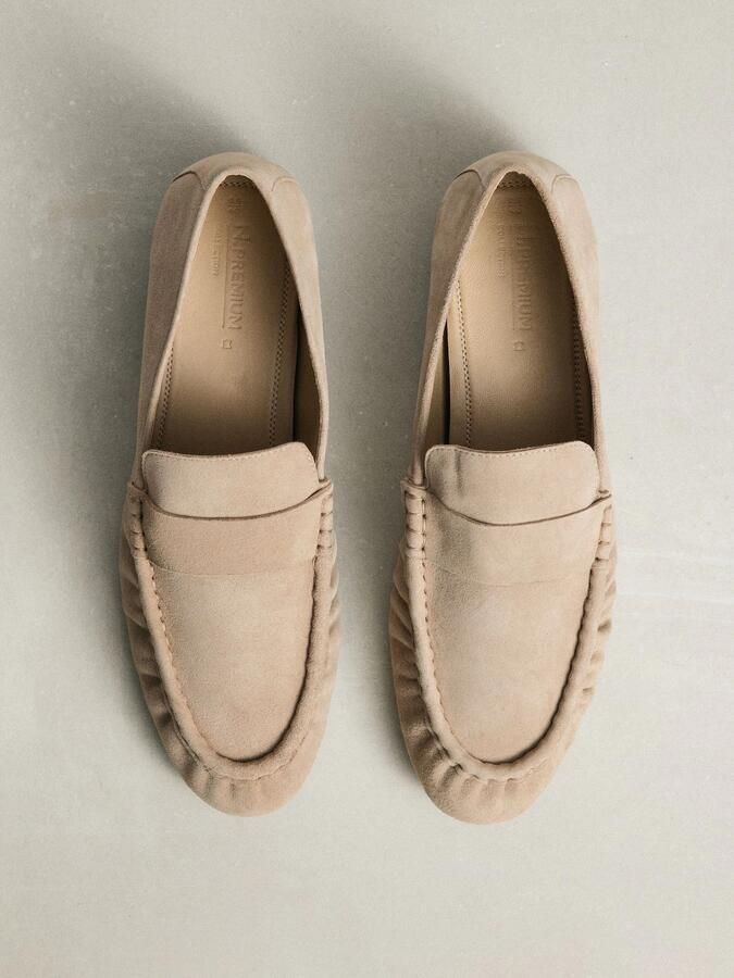 Next Dames N. Premium loafers met ronde neus en franjes Bruin - Foto 4