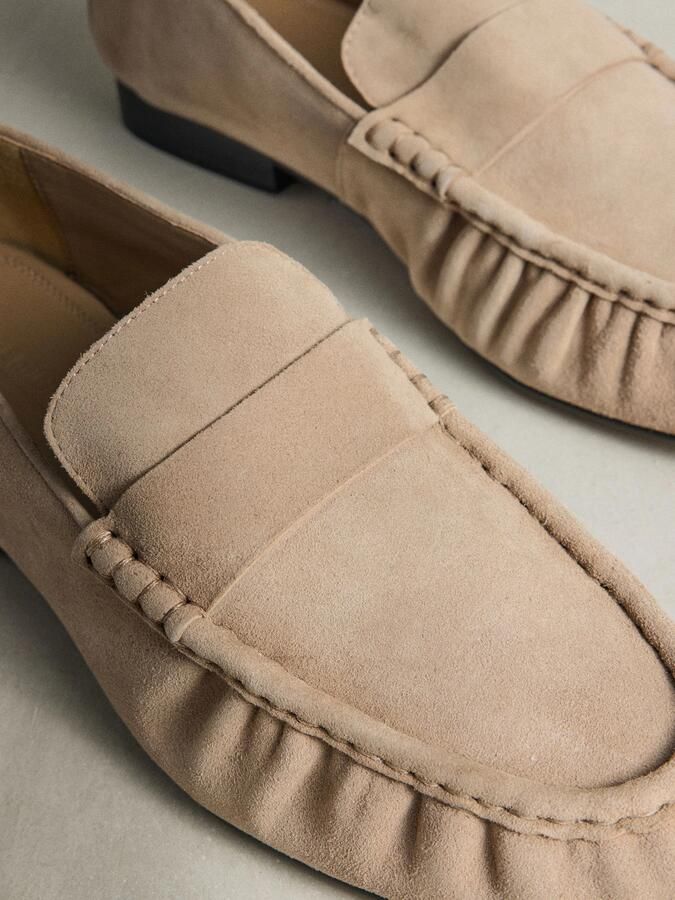Next Dames N. Premium loafers met ronde neus en franjes Bruin - Foto 5