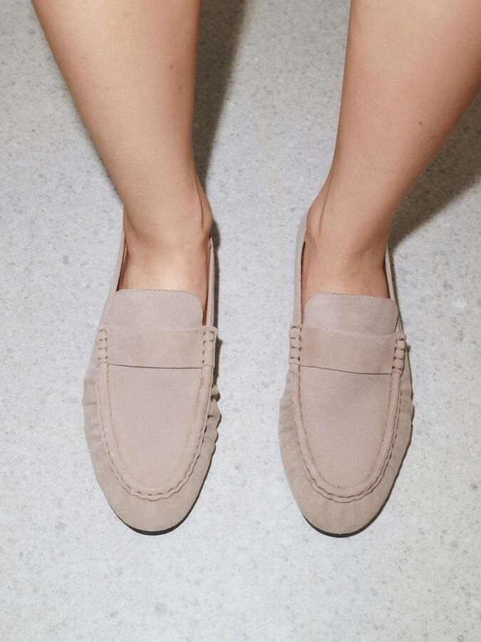 Next Dames N. Premium loafers met ronde neus en franjes Bruin - Foto 6