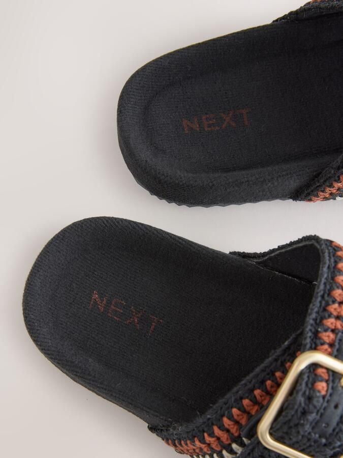 Next Dames Gehaakte instappantoffels Zwart - Foto 4