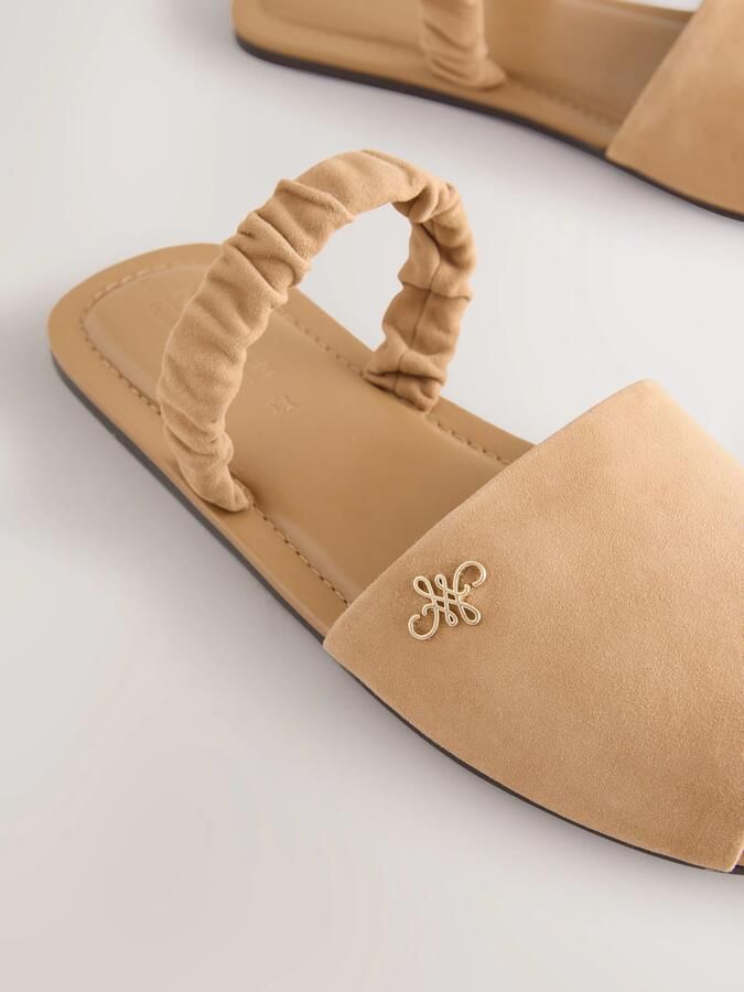 Next Dames Slingback sandalen Naturel - Foto 3