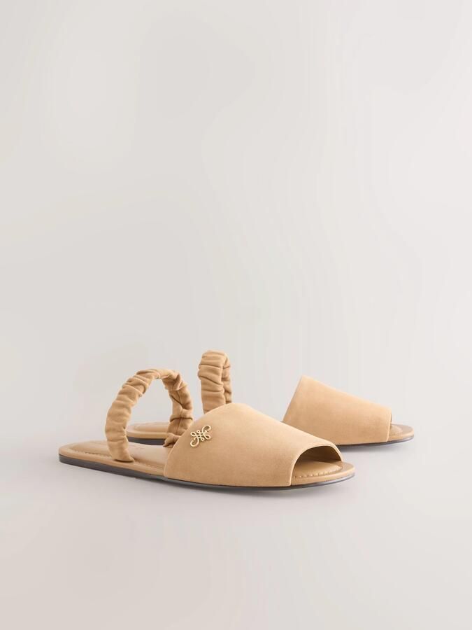 Next Dames Slingback sandalen Naturel - Foto 5