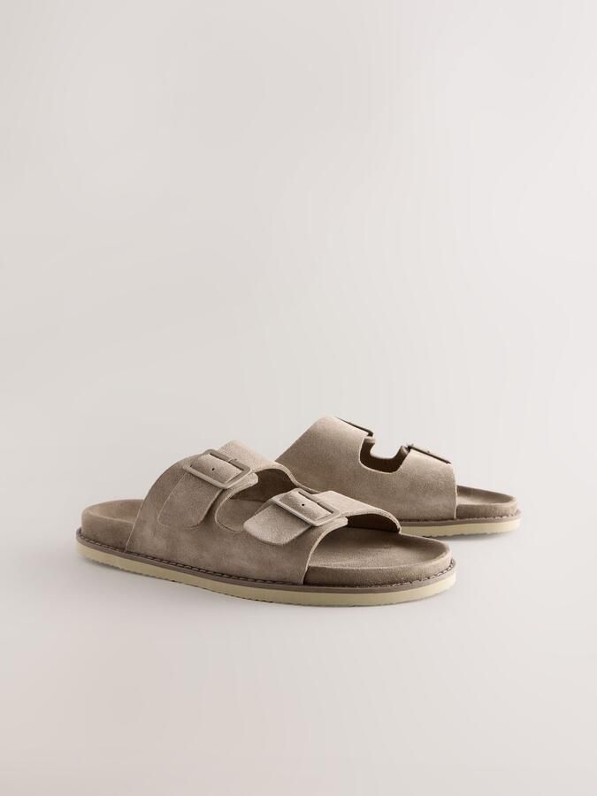 Next Heren Sandalen met twee ton sur ton gespen Naturel - Foto 2