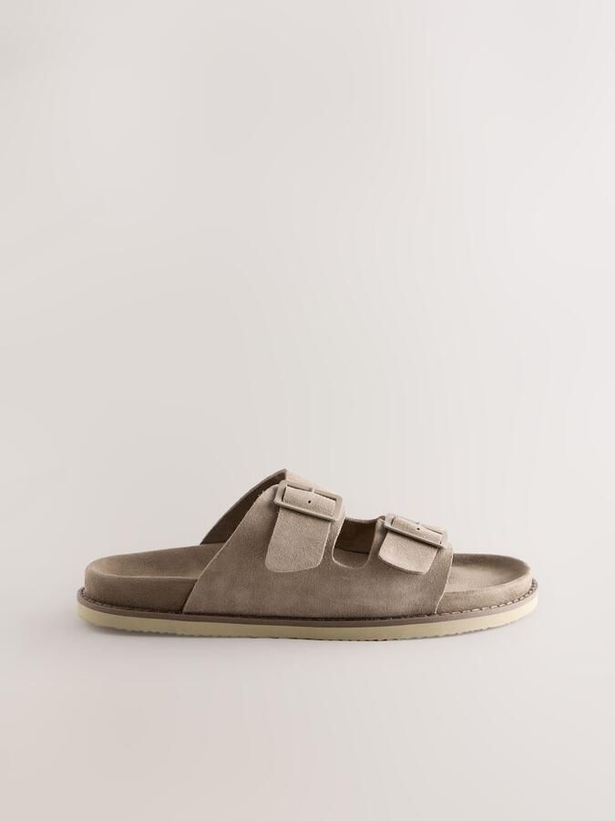 Next Heren Sandalen met twee ton sur ton gespen Naturel - Foto 3