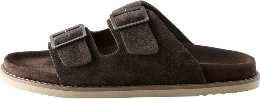 Next Heren Sandalen met twee ton sur ton gespen Bruin
