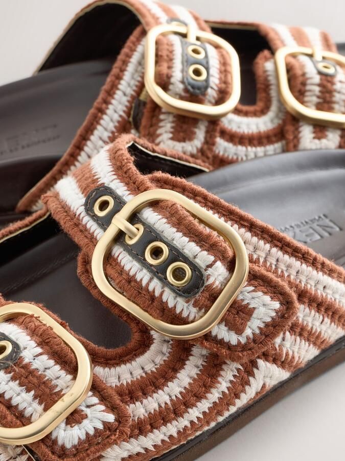 Next Muiltjes 'Forever Comfort' chocoladebruin offwhite - Foto 2