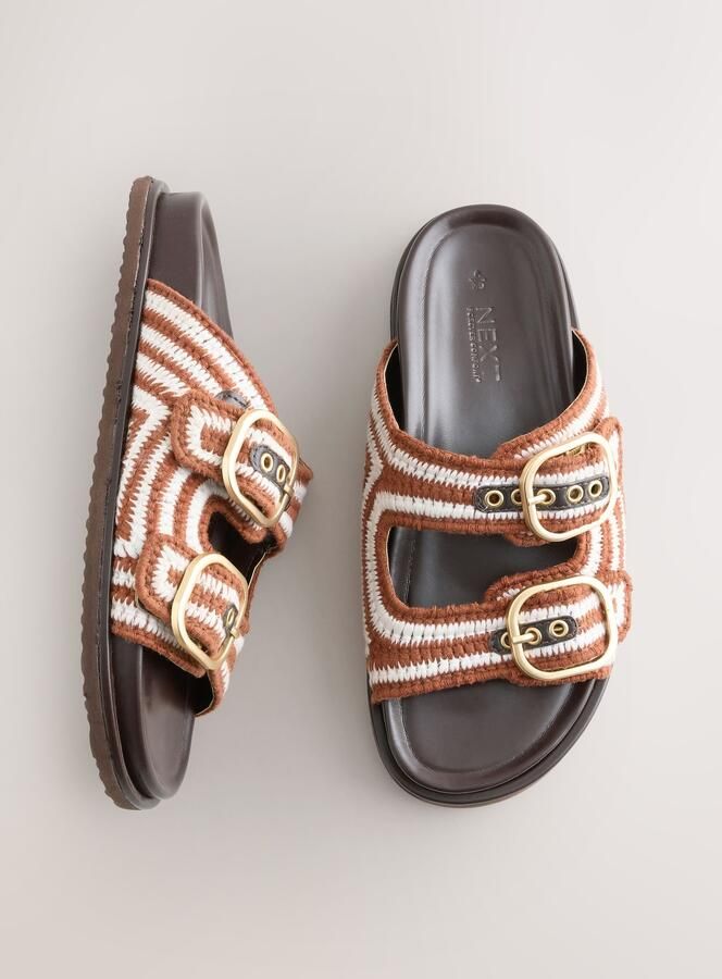 Next Muiltjes 'Forever Comfort' chocoladebruin offwhite - Foto 6