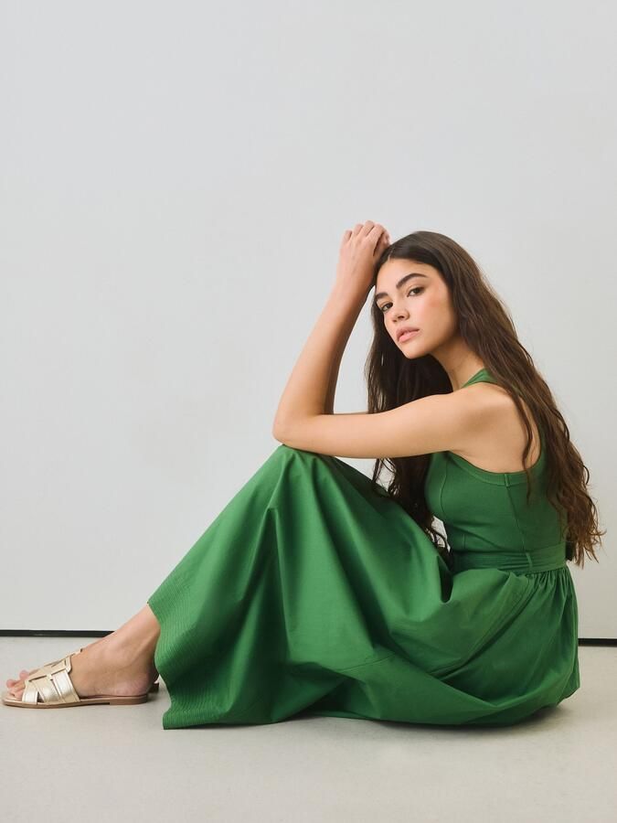 Next Dames Forever Comfort muilsandalen met stiksels Goud - Foto 4