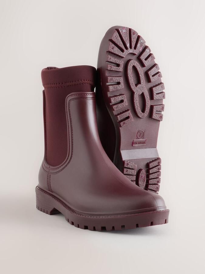 Next Dames Midi-laarzen met profielzool Rood - Foto 3