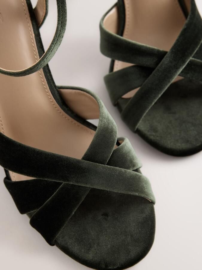 Next Dames Forever Comfort sandalen met blokhakken Groen - Foto 5