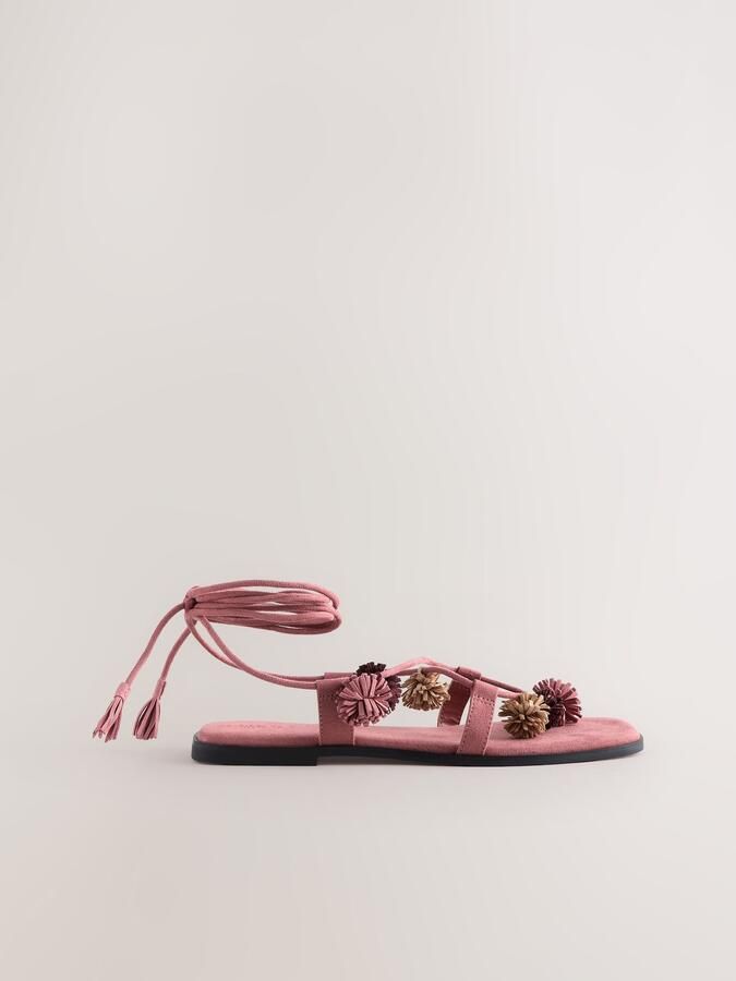 Next Sandaal 'Forever Comfort' beige oudroze wijnrood - Foto 6