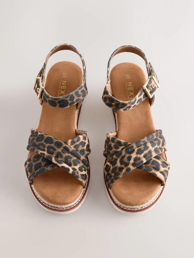 Next Sandaal 'Forever Comfort' camel donkergrijs - Foto 3