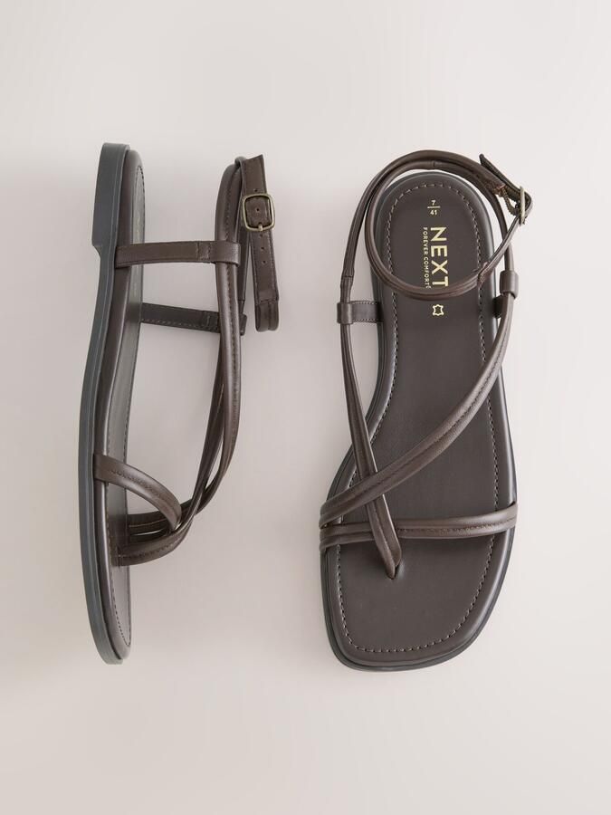 Next Sandaal 'Forever Comfort' chocoladebruin - Foto 4