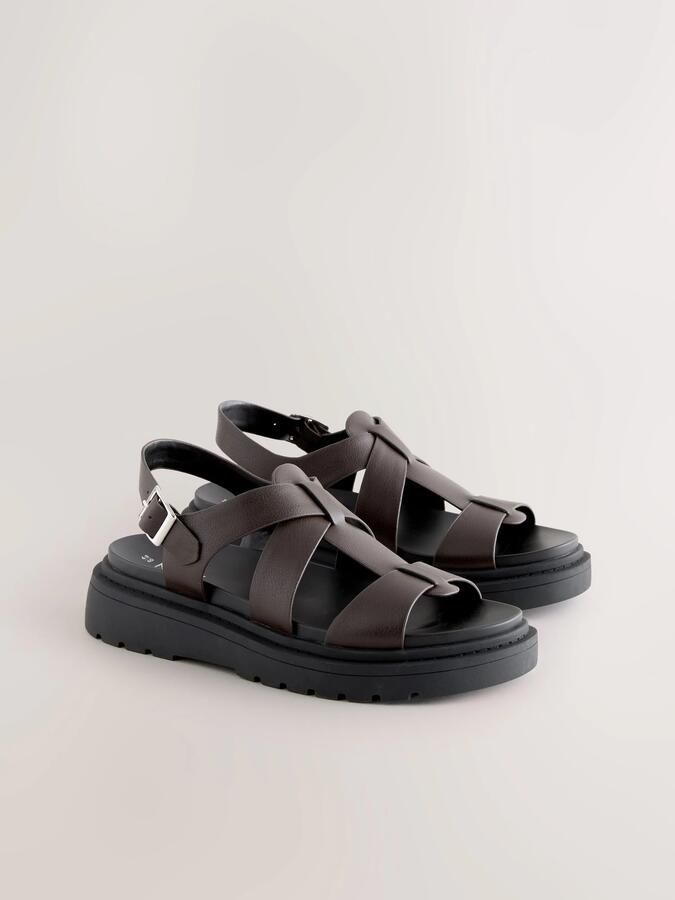 Next Sandaal 'Forever Comfort' chocoladebruin - Foto 3