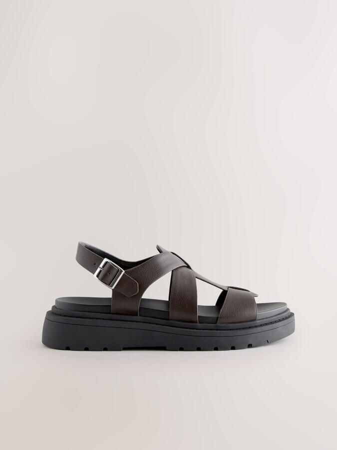 Next Sandaal 'Forever Comfort' chocoladebruin - Foto 4