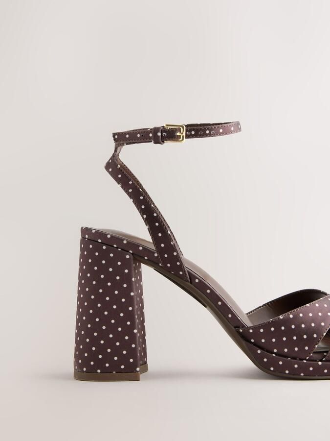 Next Dames Forever Comfort sandalen met plateauzool Bruin - Foto 4