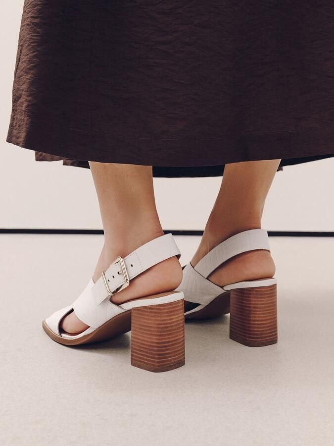 Next Dames Forever Comfort Cross-over-schoenen met blokhak Crème - Foto 5