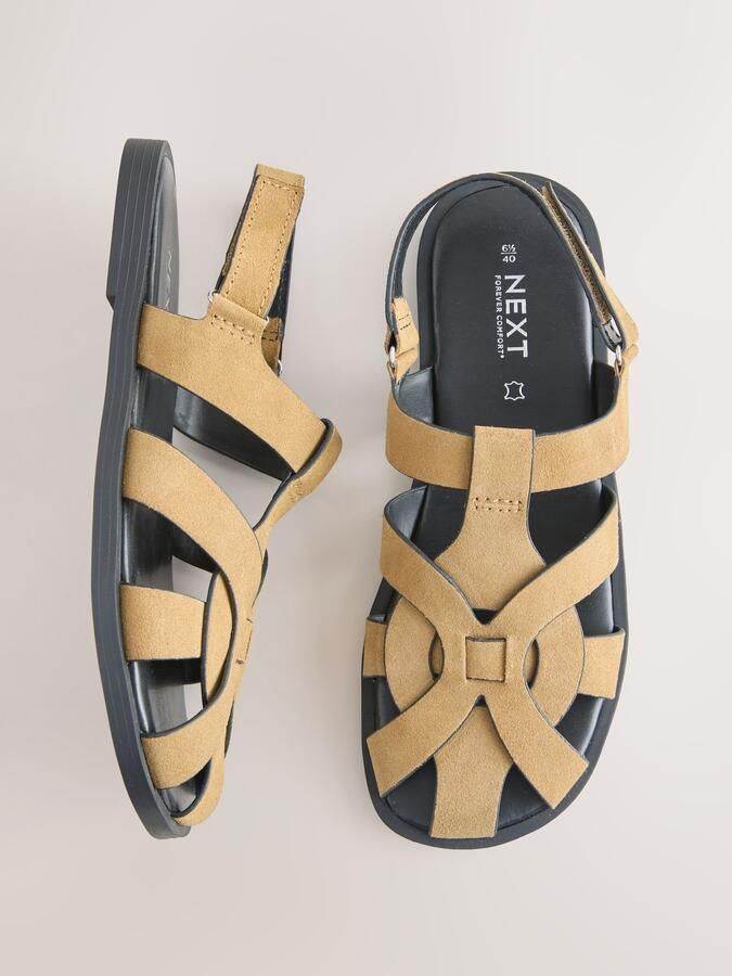 Next Dames Forever Comfort leren vissersballerina's Bruin - Foto 5