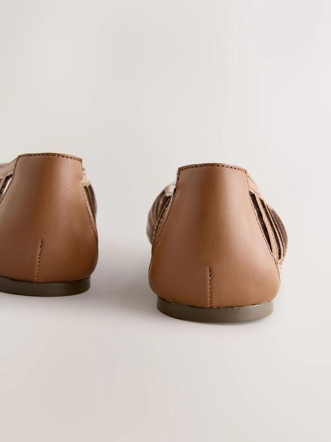 Next Dames Forever Comfort lage schoenen met open neus Bruin - Foto 5