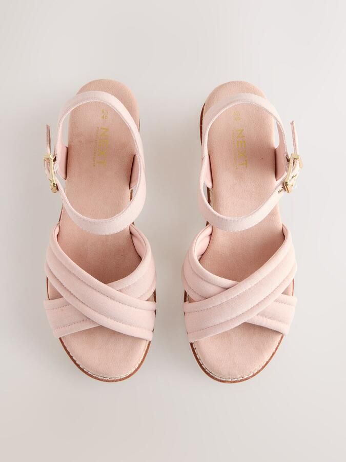 Next Dames Forever Comfort sleehakken en gekruiste bandjes Roze - Foto 3