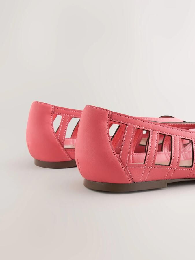 Next Dames Forever Comfort lage schoenen met open neus Roze - Foto 4