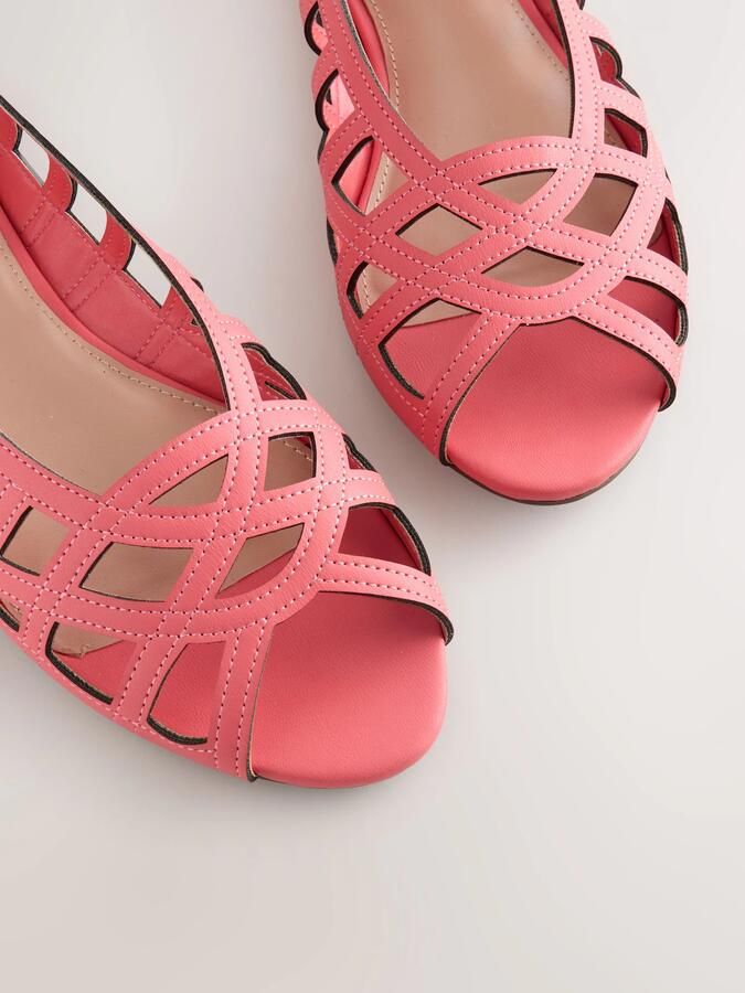 Next Dames Forever Comfort lage schoenen met open neus Roze - Foto 5