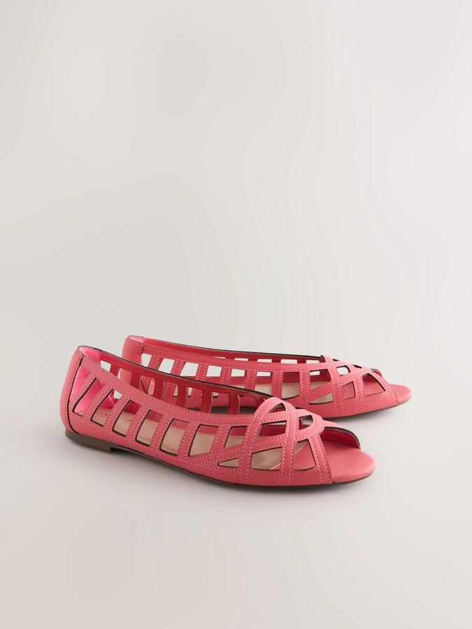 Next Dames Forever Comfort lage schoenen met open neus Roze - Foto 2