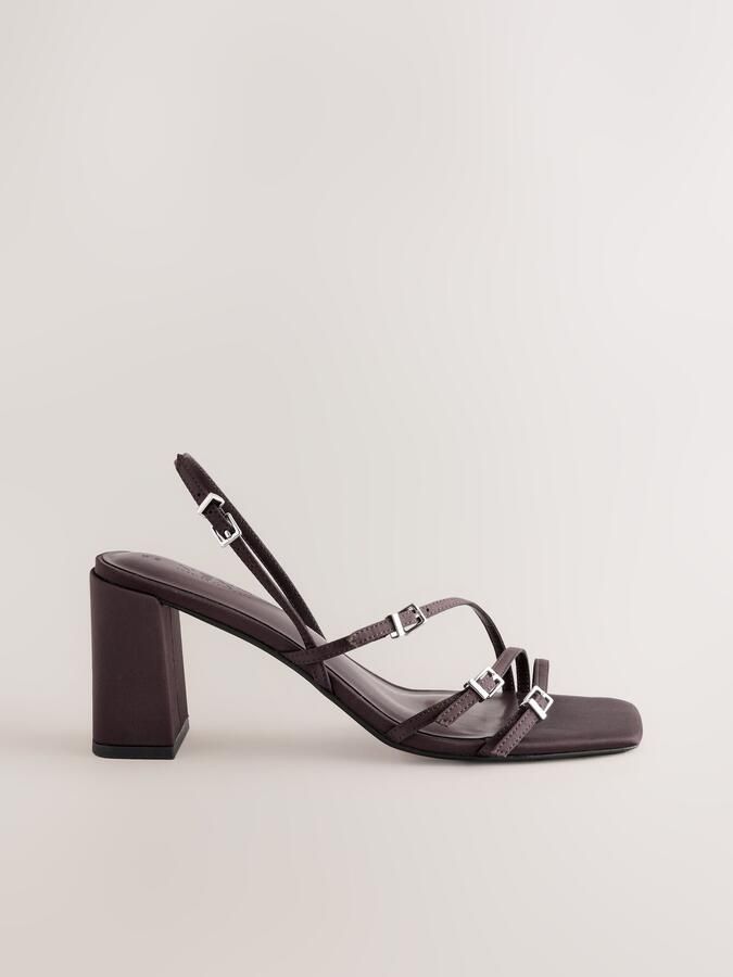 Next Dames Forever Comfort pumps met lage blokhak en gesp Bruin - Foto 2