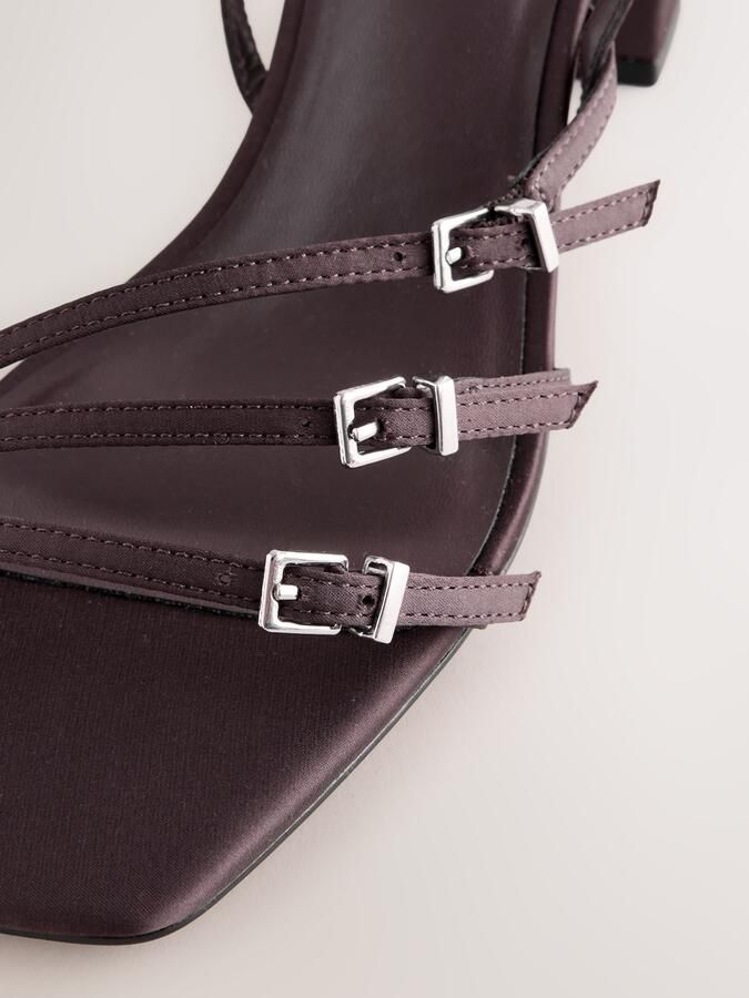 Next Dames Forever Comfort pumps met lage blokhak en gesp Bruin - Foto 5
