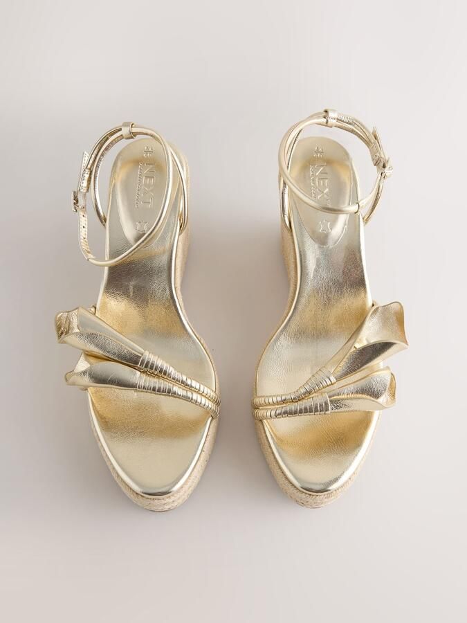 Next Sandalen met riem 'Forever Comfort' goud - Foto 5