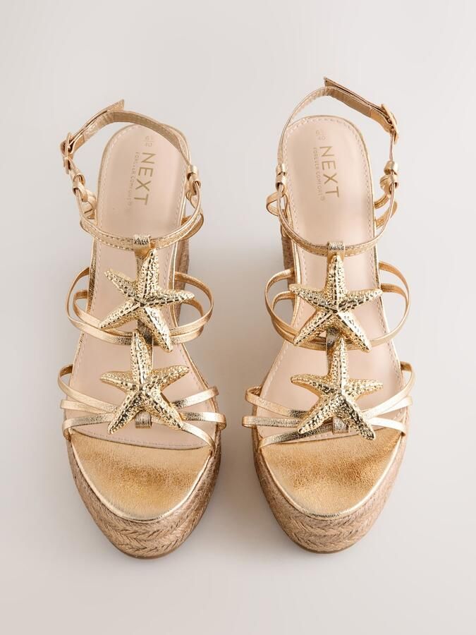 Next Sandalen met riem 'Forever Comfort' goud - Foto 4