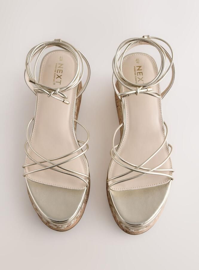 Next Sandalen met riem 'Forever Comfort' goud - Foto 5