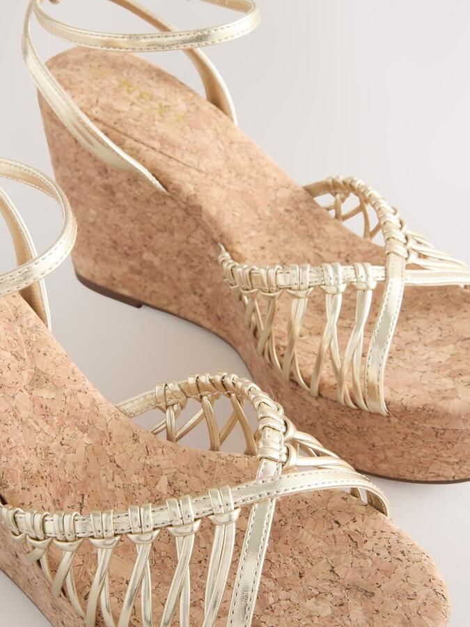 Next Sandalen met riem 'Forever Comfort' goud - Foto 5