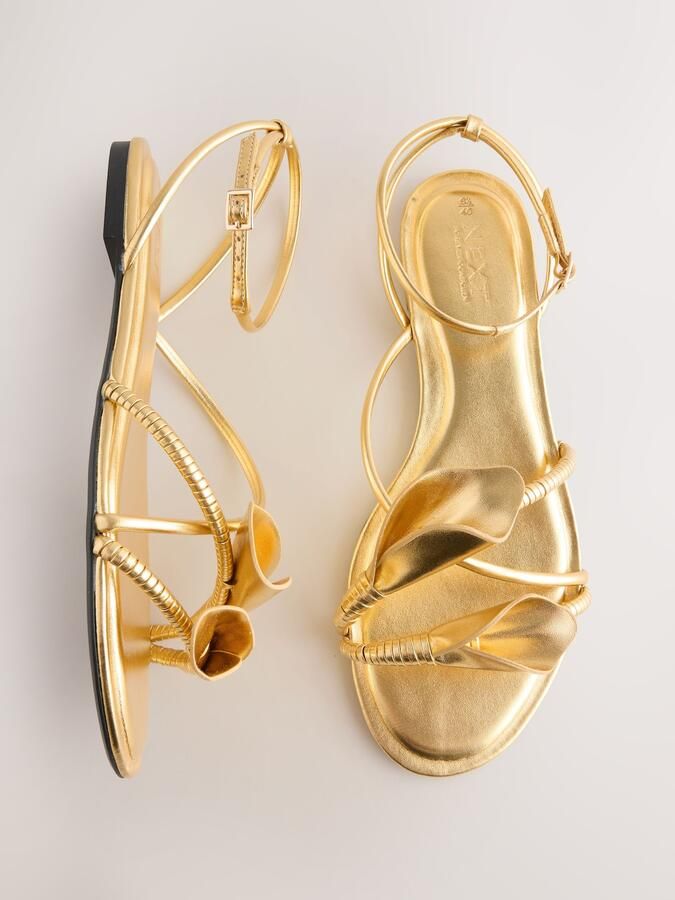 Next Sandalen met riem 'Forever Comfort' goud - Foto 2