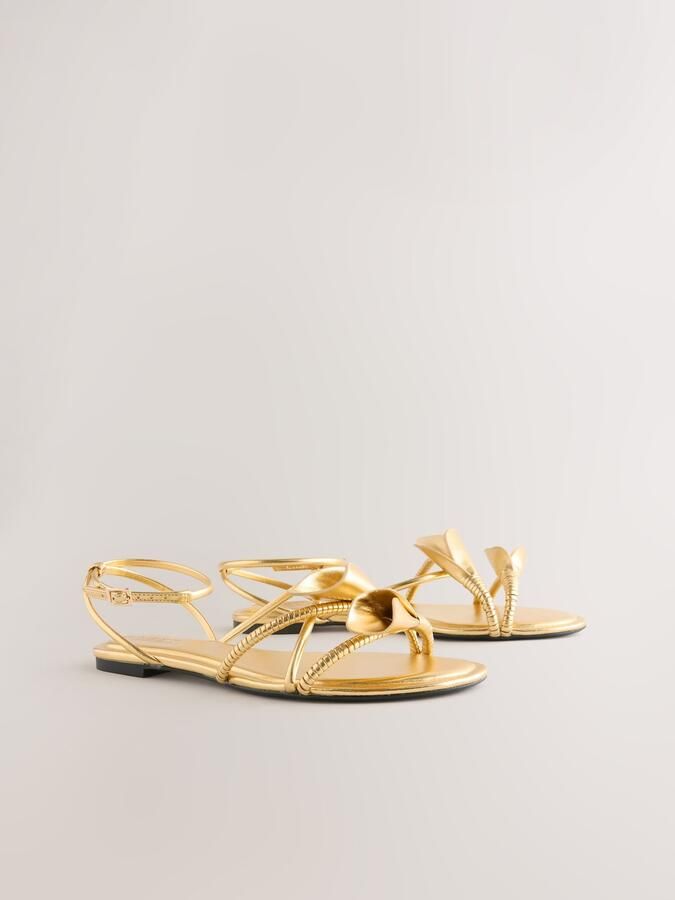 Next Sandalen met riem 'Forever Comfort' goud - Foto 3