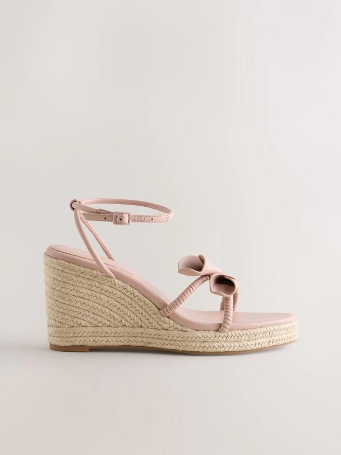 Next Dames Forever Comfort leren sleehakken met tulpen Huidkleur - Foto 2