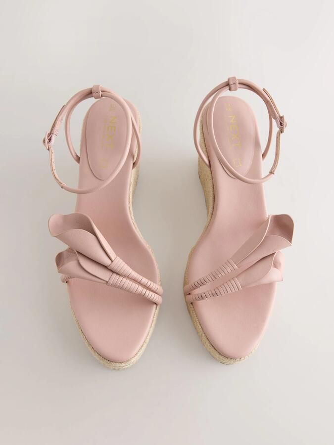 Next Dames Forever Comfort leren sleehakken met tulpen Huidkleur - Foto 3