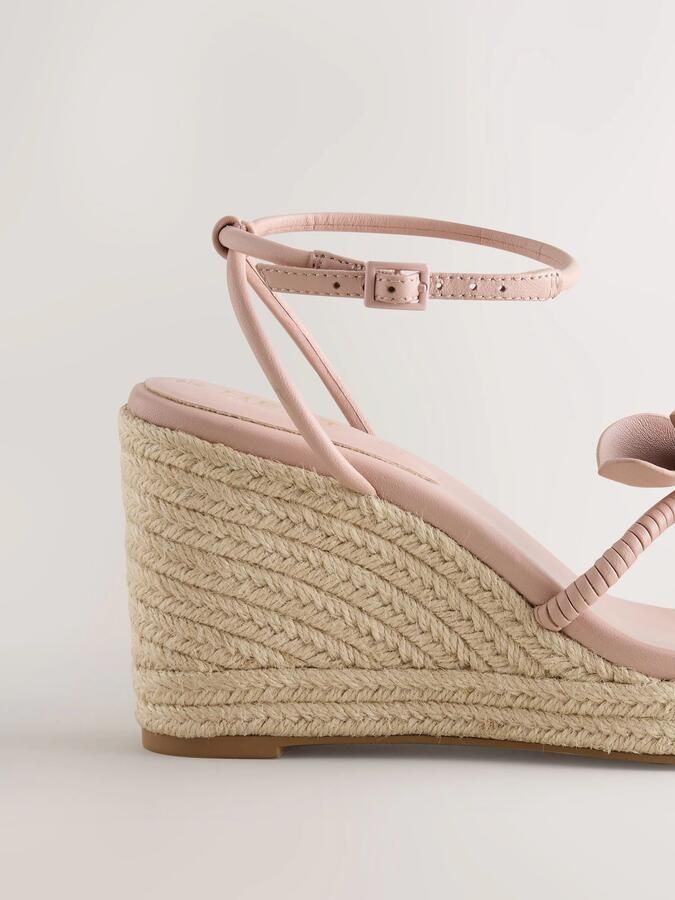 Next Dames Forever Comfort leren sleehakken met tulpen Huidkleur - Foto 4